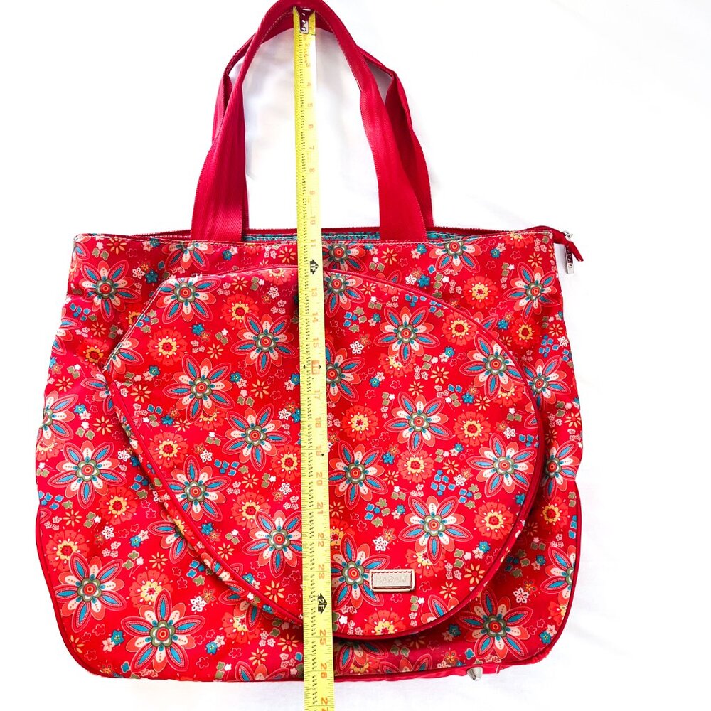 Hadaki Tennis Floral Tote Shoulder Bag - Picture 10 of 16
